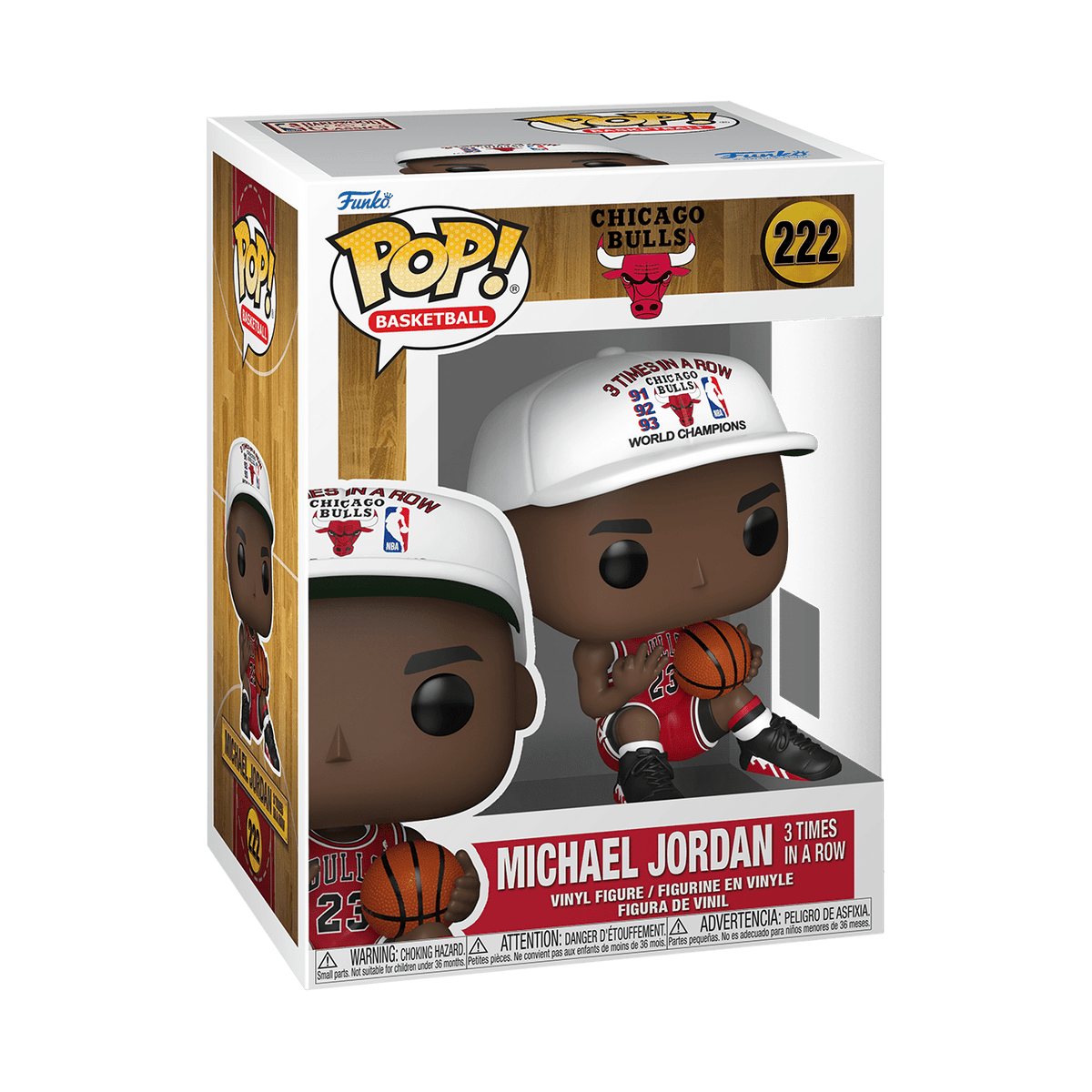 Funko POP NBA: Bulls- Michael Jordan (3x in a Row) Collectible Vinyl Figure